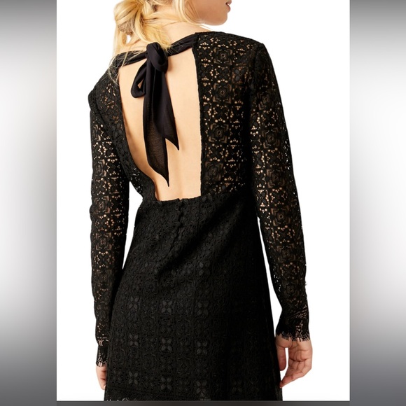 Free People Honey honey black lace minidress size 8 - Picture 3 of 5